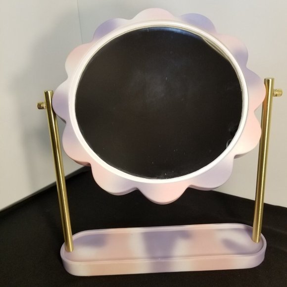 NEW Wild Sage 5X Tie Dye Daisy Vanity Mirror Resin/Metal - Multicolor - Picture 3 of 8